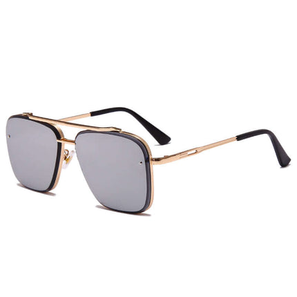 Vintage Metal Sunglasses UV400 PC Lens Fashion Eyewear with retro design and sturdy metal frame.