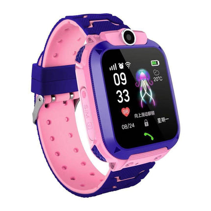 Waterproof Kids Smartwatch GPS Locator Phone Function pink model