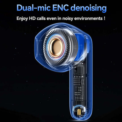 wekome ws-07 armor enc wireless bluetooth earphones side angle