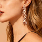 Rose gold earrings