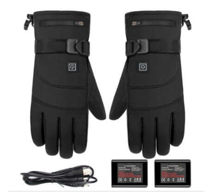 Winter Electric Heated Touchscreen Motorcycle Gloves heating wire structure