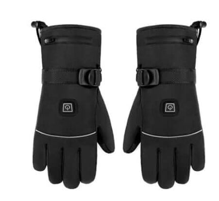 Winter Electric Heated Touchscreen Motorcycle Gloves adjustable temperature levels