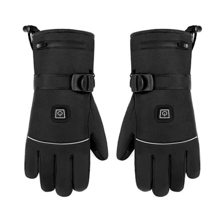 Winter Electric Heated Touchscreen Motorcycle Gloves temperature control button
