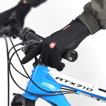 Winter Touchscreen Motorcycle Riding Gloves side angle