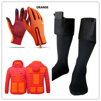 Winter Touchscreen Motorcycle Riding Gloves back view