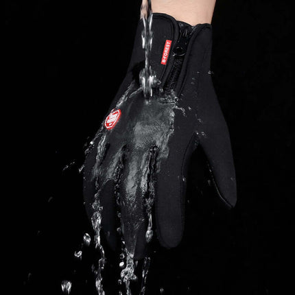 Winter Touchscreen Motorcycle Riding Gloves phone control detail