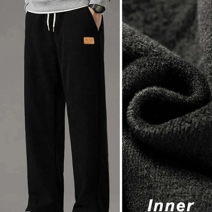 winter thick warm corduroy sweatpants for men casual daily wear