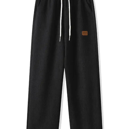winter thick warm corduroy sweatpants for men relaxed track pants