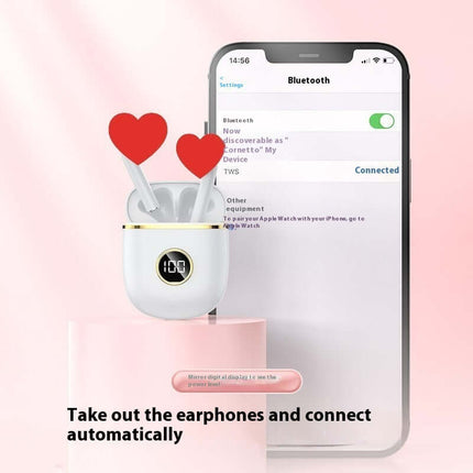 Wireless Bluetooth Headset Sports ENC Noise-canceling Bluetooth V5.3 technology.