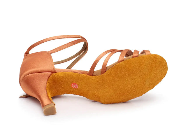 Women Latin Ballroom Soft Suede Dance Shoes brown