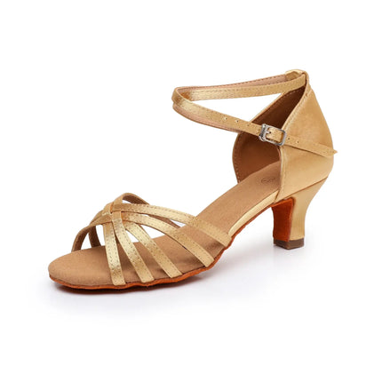 Women Latin Ballroom Soft Suede Dance Shoes classic style