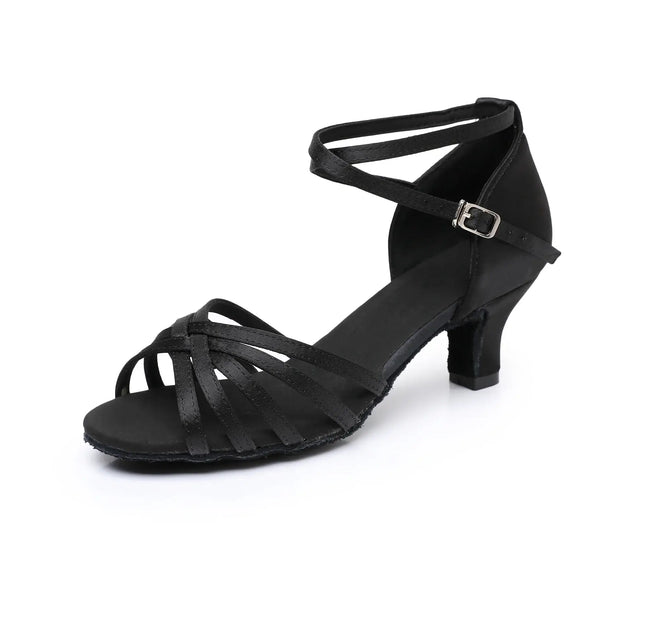 Women Latin Ballroom Soft Suede Dance Shoes stable 5cm heel