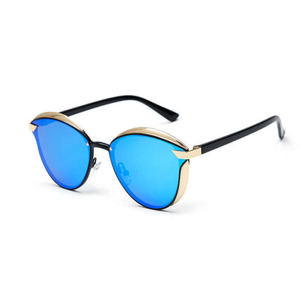 Women Stylish Polarized Sunglasses UV400 Alloy Top certified ANSI Z80.3 anti glare polarization filters close up check