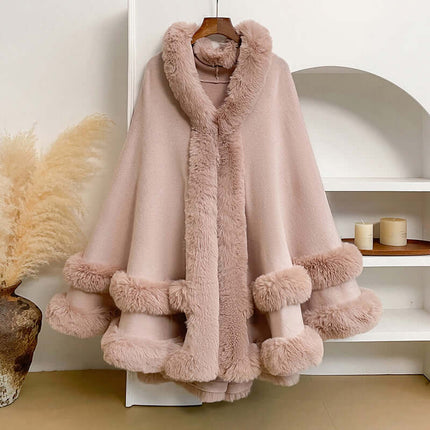 Womens Knitted Cardigan Shawl Cape Coat Wrap Women's Outerwear