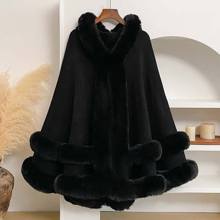 Womens Knitted Cardigan Shawl Cape Coat Wrap Open Front Style