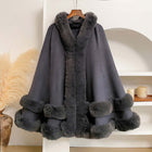 Womens Knitted Cardigan Shawl Cape Coat Wrap Casual Knitwear
