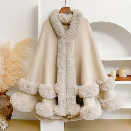 Womens Knitted Cardigan Shawl Cape Coat Wrap Women's Knitwear