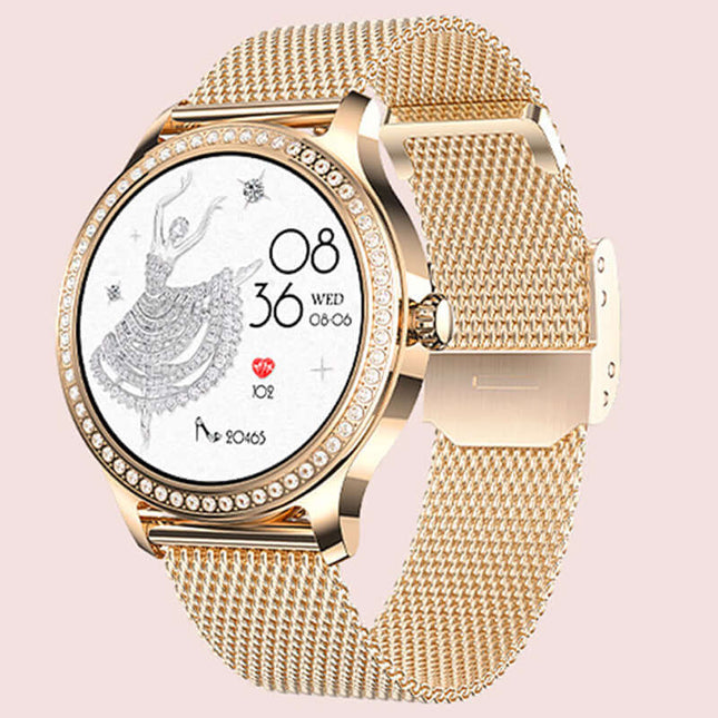 Women's Smartwatch Bluetooth Calling Fitness Tracker screen display