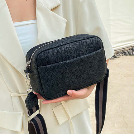 Womens Small Square PU Leather Shoulder Bag chic everyday style