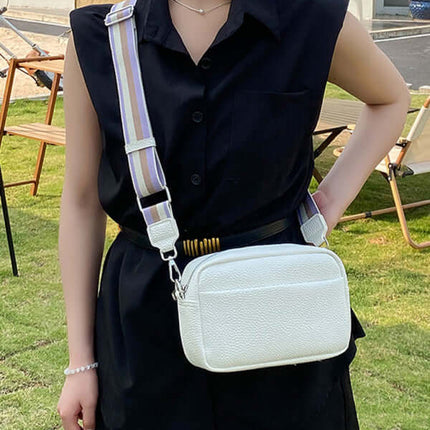 Womens Small Square PU Leather Shoulder Bag spring summer casual fashion