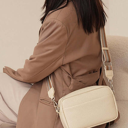 Womens Small Square PU Leather Shoulder Bag modern women daily handbag