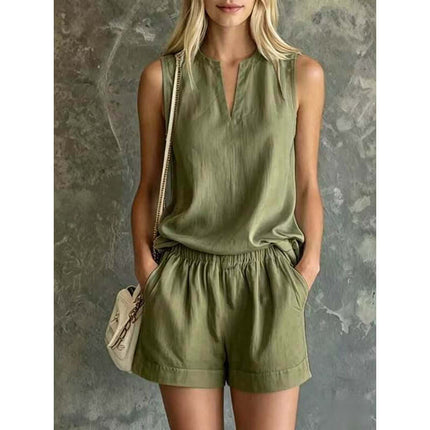 Women's Summer 2-Piece Lounge Set Lightweight Breathable Fabric
