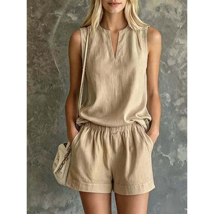 Women's Summer 2-Piece Lounge Set Stylish Matching Outfit