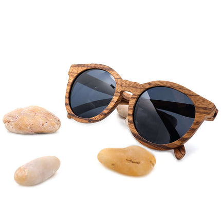 Wooden Eco Friendly Mens Sunglasses polarized lens eyewear.