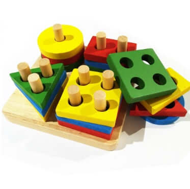 Wooden Puzzle Educational Toy intelligence game.
