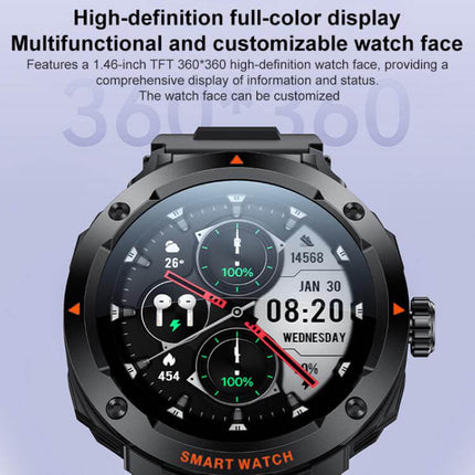 Yesido IO50 Smart Watch with Built in TWS Earbuds showcasing high-definition full-color customizable display.
